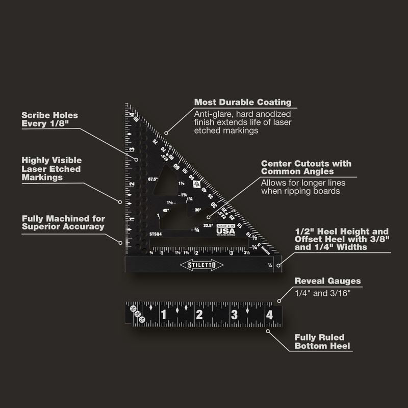 STILETTO STSQ4  4-1/2 4in Trim Square