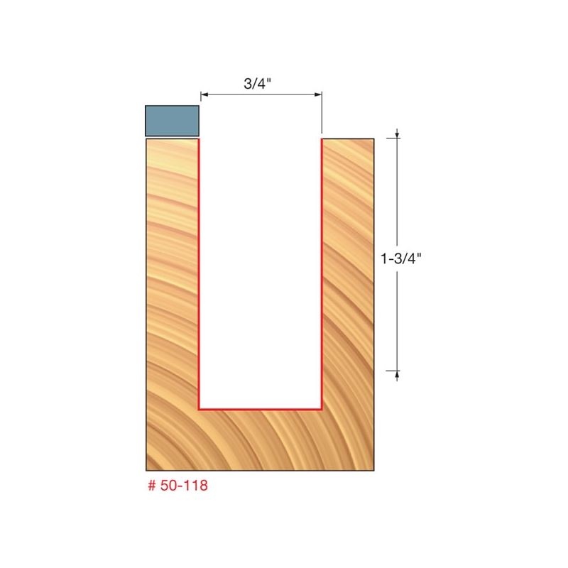 Freud | 50-118 3/4 (Dia.) Top Bearing Flush Trim Bit