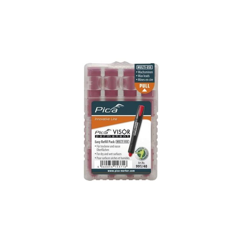 PICA 991/40 RED VISOR Permanent Marker Refills