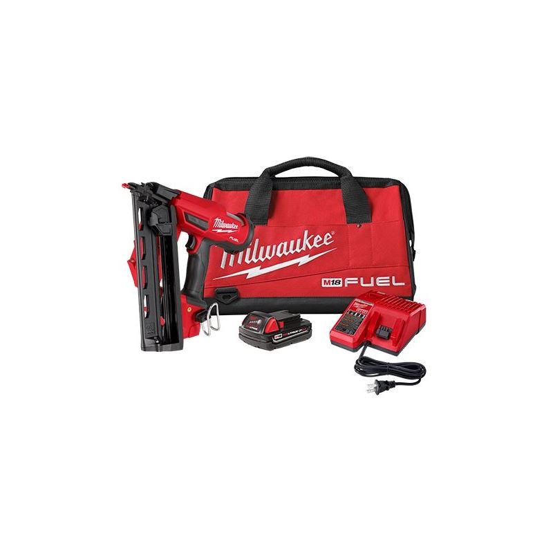 Milwaukee 2841-21CT M18 FUEL 16 Gauge Angled Finish Nailer Kit