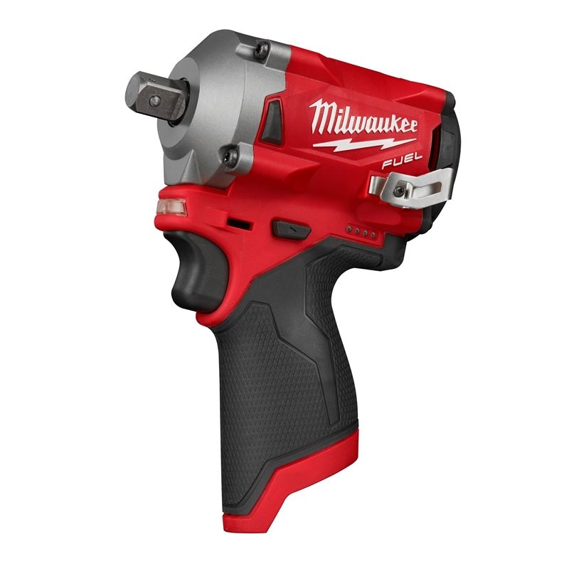 Milwaukee 2555P-20 M12 FUEL 1/2 inch Stubby Impact Wrench w/ Pin Detent