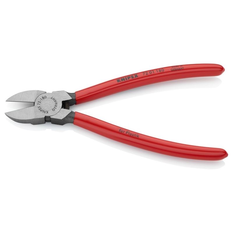 Knipex 72 01 180 7 1/4in Diagonal Pliers for Flush Cutting Plastics