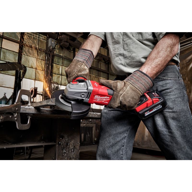 2981-20 M18 FUEL 18 Volt Lithium-Ion Brushless Cordless 4-1/2 in.-6 in. Lock-On Braking Grinder with Slide Switch  - Tool Only