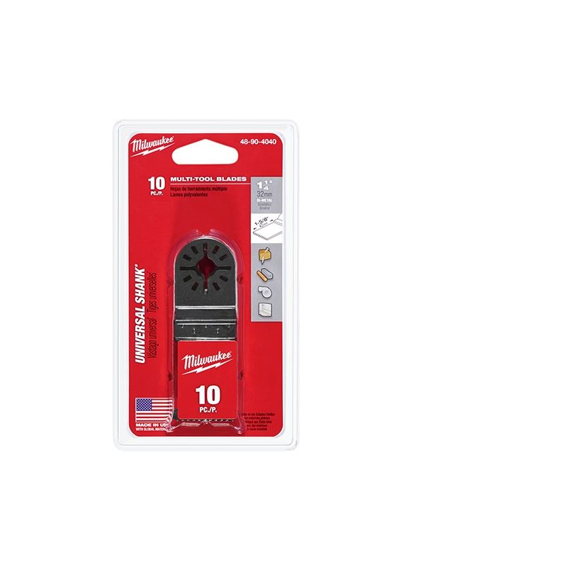 Milwaukee 48-90-4040 10PC 1-1/4 Bi-Metal Multi-Tool Blade