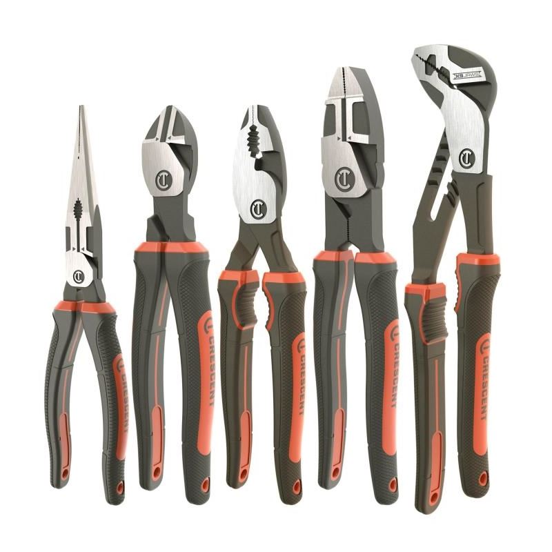 Crescent Z2SET5CG 5 Pc. Z2 Mixed Dual Material Plier Set