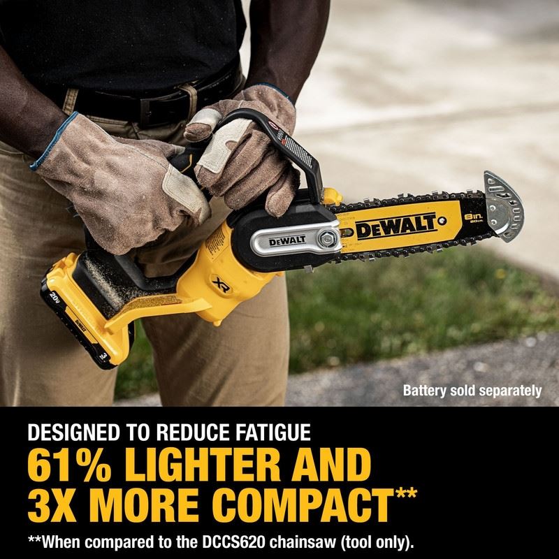 DEWALT DCCS623B 20V MAX 8 in. Brushless Cordless Pruning Chainsaw (Tool Only)