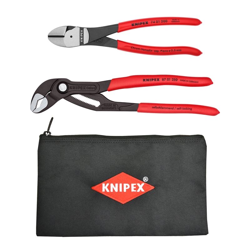 2 Piece CobraÂ® and Diagonal Cutters Set - with 12'' Keeper