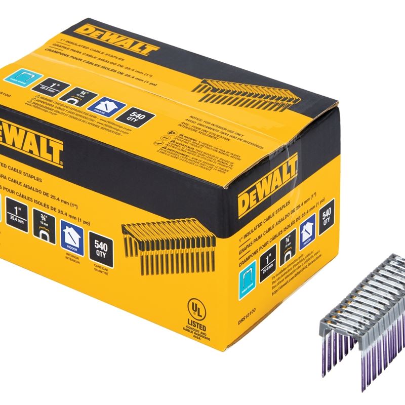 DEWALT DRS18100 1in INSULATED CABLE STAPLES