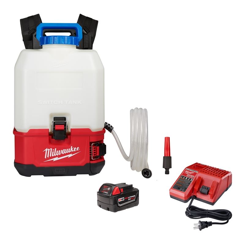 2820-21WS M18 18 Volt Lithium-Ion Cordless SWITCH TANK 4 Gallon Backpack Water Supply Kit