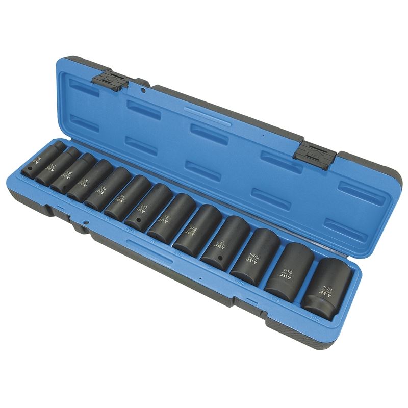 Jet 610323 13 Pc 1/2 Dr Deep S.a.e. Impact Socket Set - 6 Point