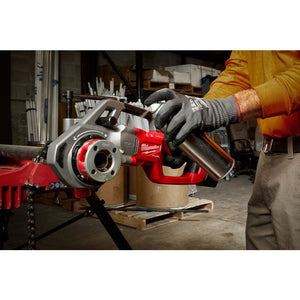 Milwaukee 2870-22 M18 FUEL Compact Pipe Threader w/ ONE-KEY w/ 1/2in - 1-1/4in Compact NPT Forged Aluminum Die Heads