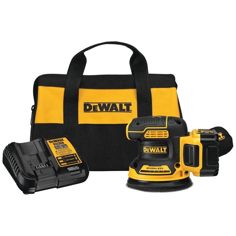 DEWALT DCW210P1 20V MAX* XR Brushless 5 in. Cordless Variable Speed Random Orbital Sander Kit (5.0 Ah Battery)