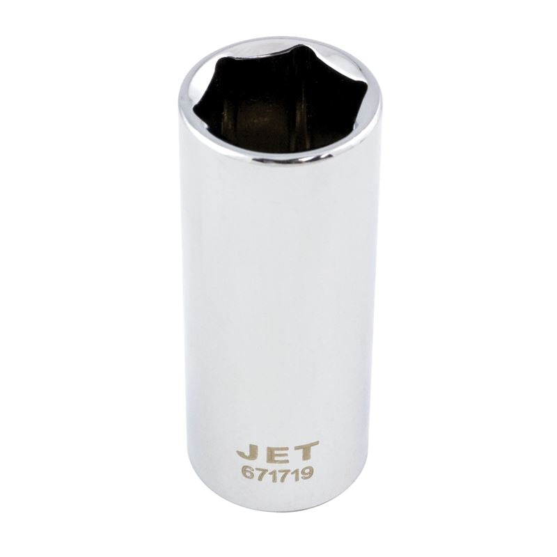 Jet 671717 3/8 Dr X 17mm Deep Chrome Socket - 6 Point