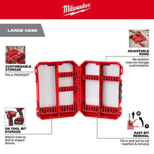 Milwaukee 48-32-9922 Customizable Large Case for Impact Driver Accessories