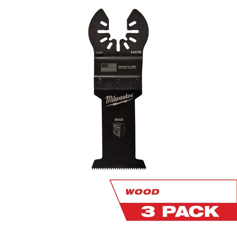 Milwaukee 49-25-1103 OPEN-LOK 1-3/8 in Hcs Wood Blades 3 Pk