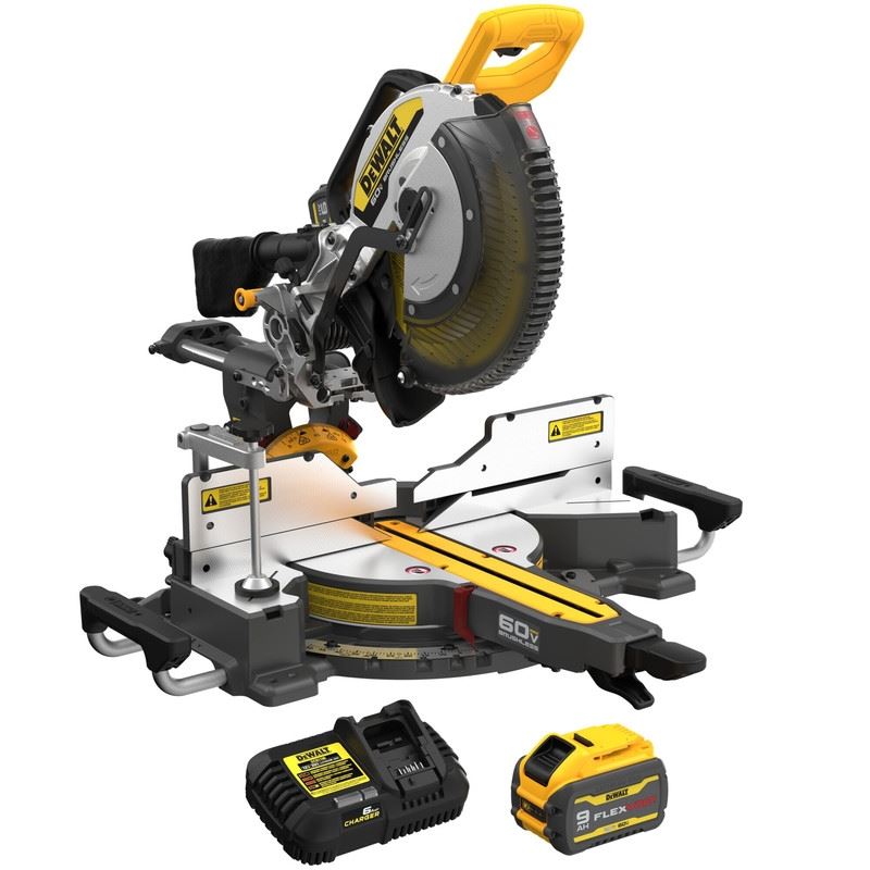 DEWALT DCS781X1 60V MAX  12in. Double Bevel Sliding Miter Saw