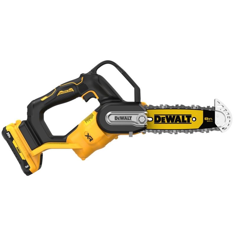 DEWALT DCCS623L1 20V MAX 8 in. Brushless Cordless Pruning Chainsaw Kit with 3 Ah Battery