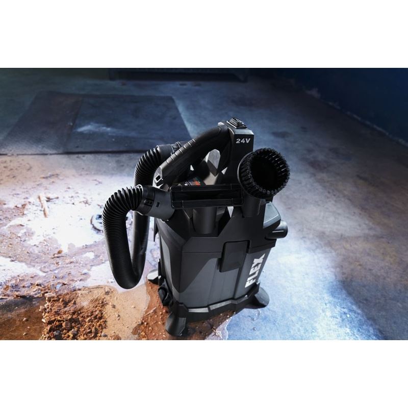 FLEX FX5221-Z 24V 1.6 Gallon Wet/Dry Vacuum - Bare Tool