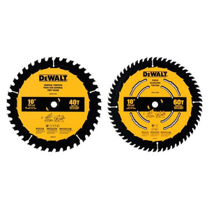 DEWALT DWA110CMB 10 in. 40T / 60T General Purpose Combo Pack