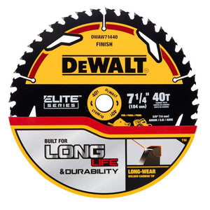 DEWALT DWAW71440  7-1/4in 40T ELITE SERIES Circular Saw Blade