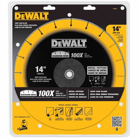 DEWALT  14" x 3/32" x 1" Diamond Edge Chop Saw Wheel