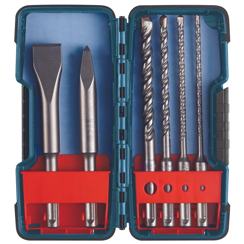 Bosch HCST006 6 pc. SDS-plus Bulldog  Rotary Hammer Bit Set