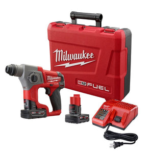 2416-22XC M12 FUEL 12 Volt Lithium-Ion Brushless Cordless 5/8 in. SDS PLUS Rotary Hammer Kit