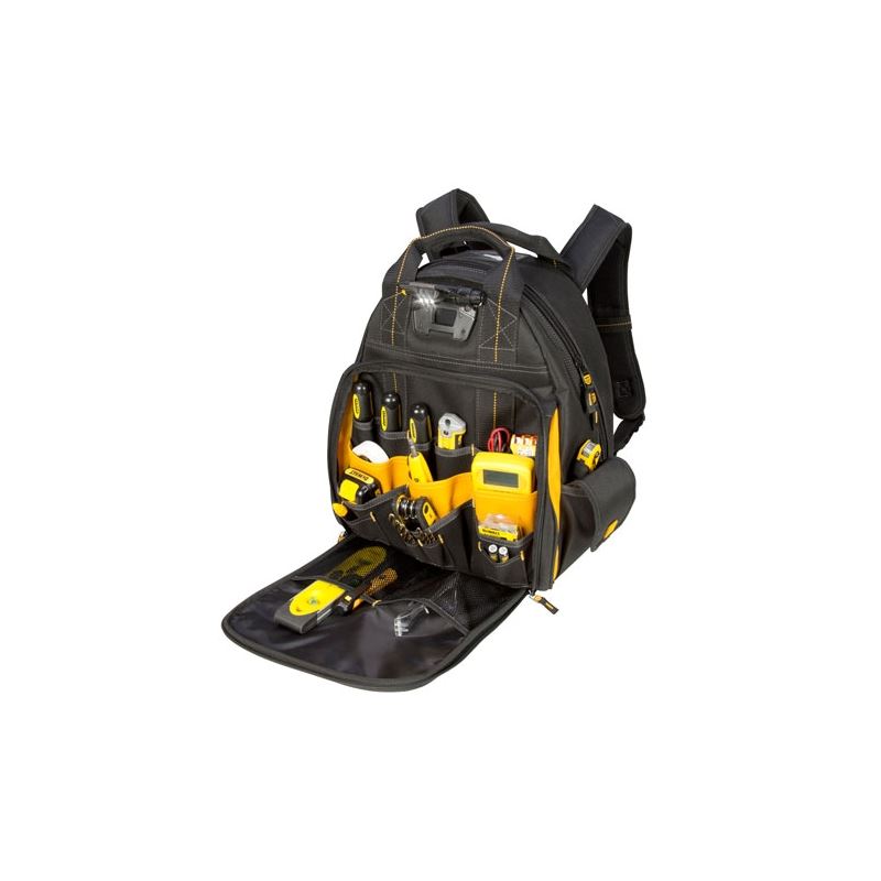 DEWALT DGL523 57 Pocket - Lighted Tool Backpack