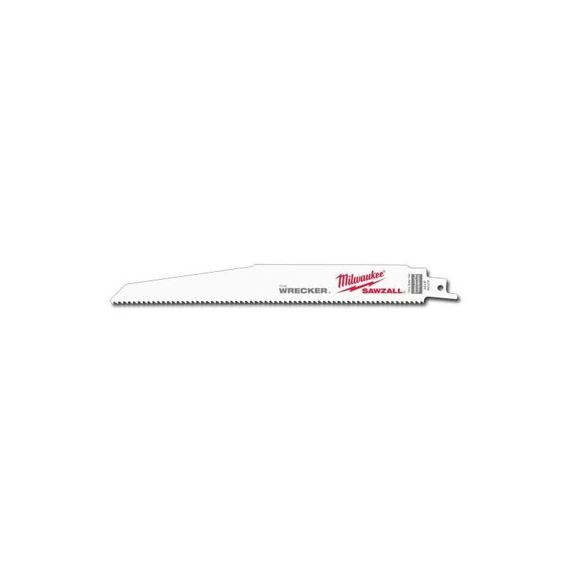 Milwaukee 48-00-5706 9"" 8 TPI The Wrecker SAWZALL Blade (5 Pk)