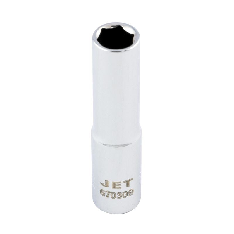 Jet 670308 1/4 Dr X 1/4 Deep Chrome Socket - 6 Point