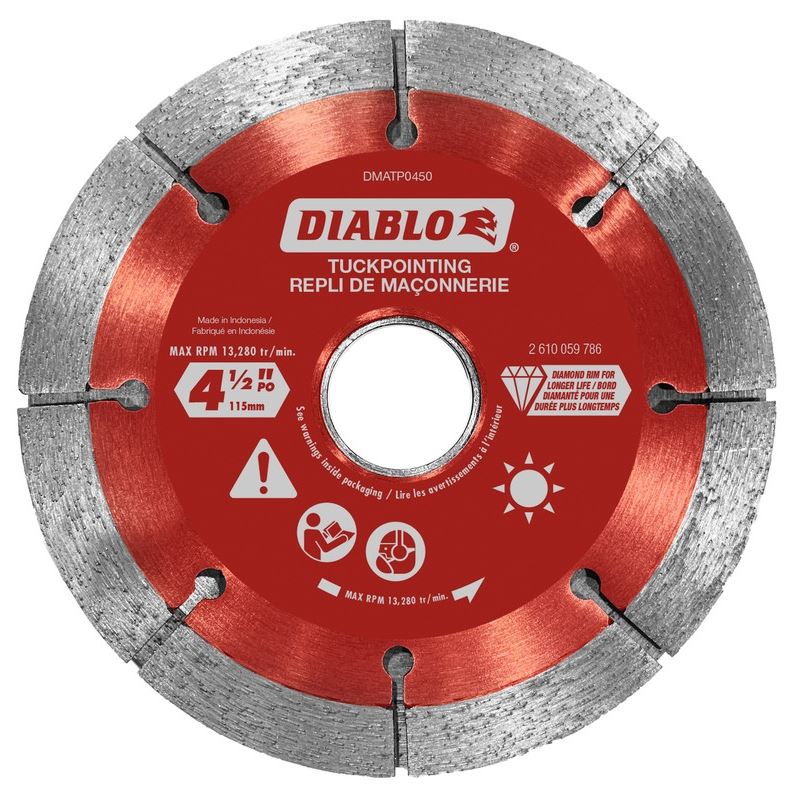 Diablo DMATP0450 4-1/2 in. Diamond Tuck Point Blade for Masonry