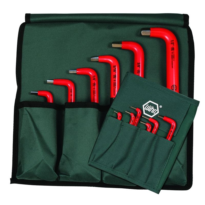 Wiha Insulated Inch Hex L-Key 12 Piece Set