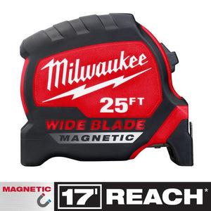 Milwaukee 48-22-0225M 25 FT Wide Blade Magnetic Tape Measure