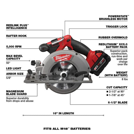 Milwaukee 2998-27 M18 FUEL 7 Tool Combo Kit