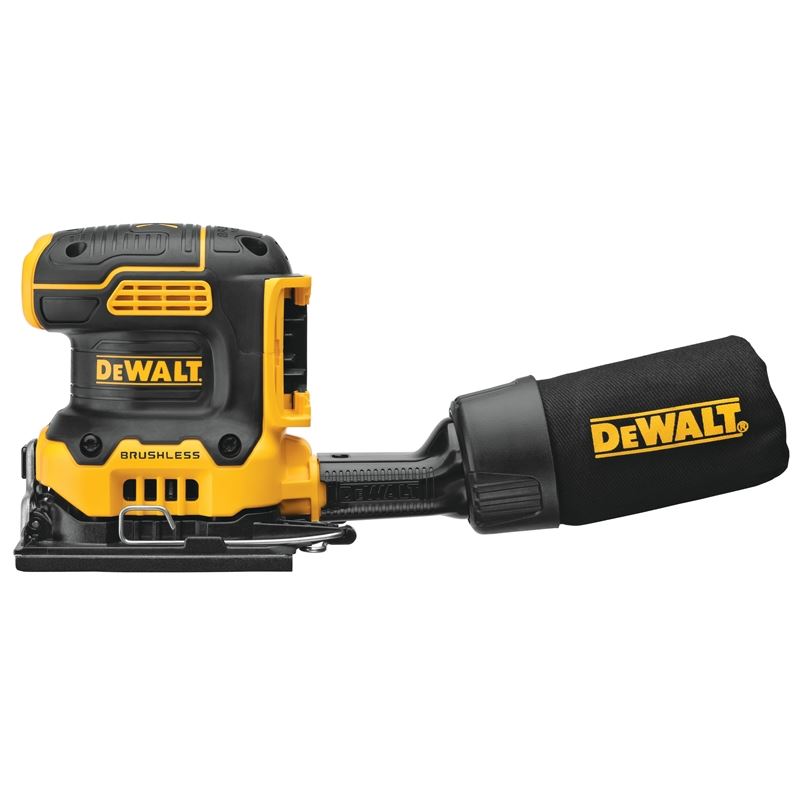 DEWALT DCW200B 20V MAX* XRÂ® Brushless Cordless 1/4 Sheet Variable Speed Sander (Tool Only)