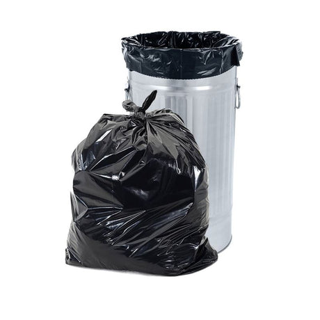 15pc Garbage Bag 33in x48in (3 mil) Black