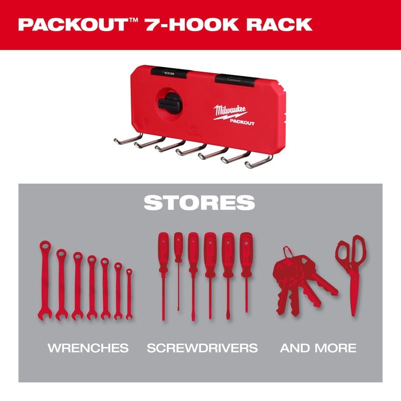 Milwaukee 48-22-8329 PACKOUT 7-Hook Row