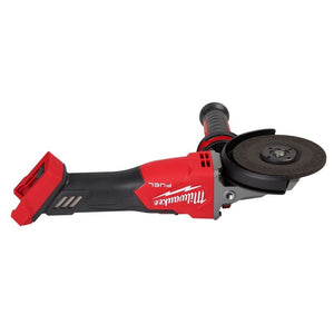 Milwaukee 2887-20 M18 FUEL 5in Flathead Braking Grinder, Slide Switch Lock-On