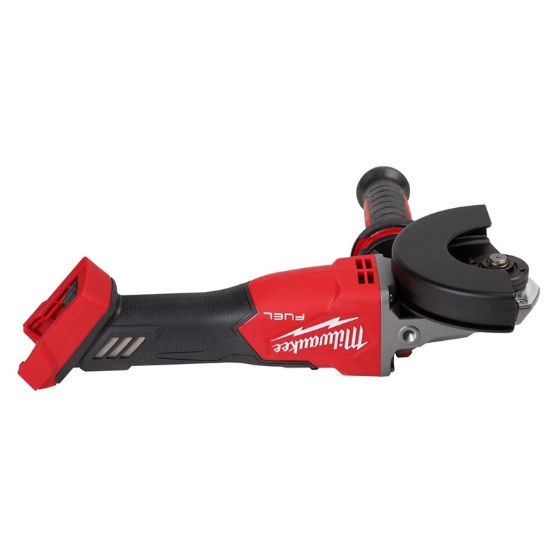 Milwaukee 2887-20 M18 FUEL 5in Flathead Braking Grinder, Slide Switch Lock-On