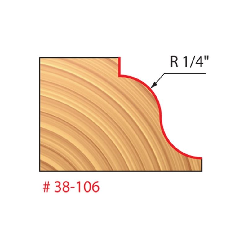 Freud | 38-106 1-5/8 (Dia.) Roman Ogee Bit (Quadra-Cut)