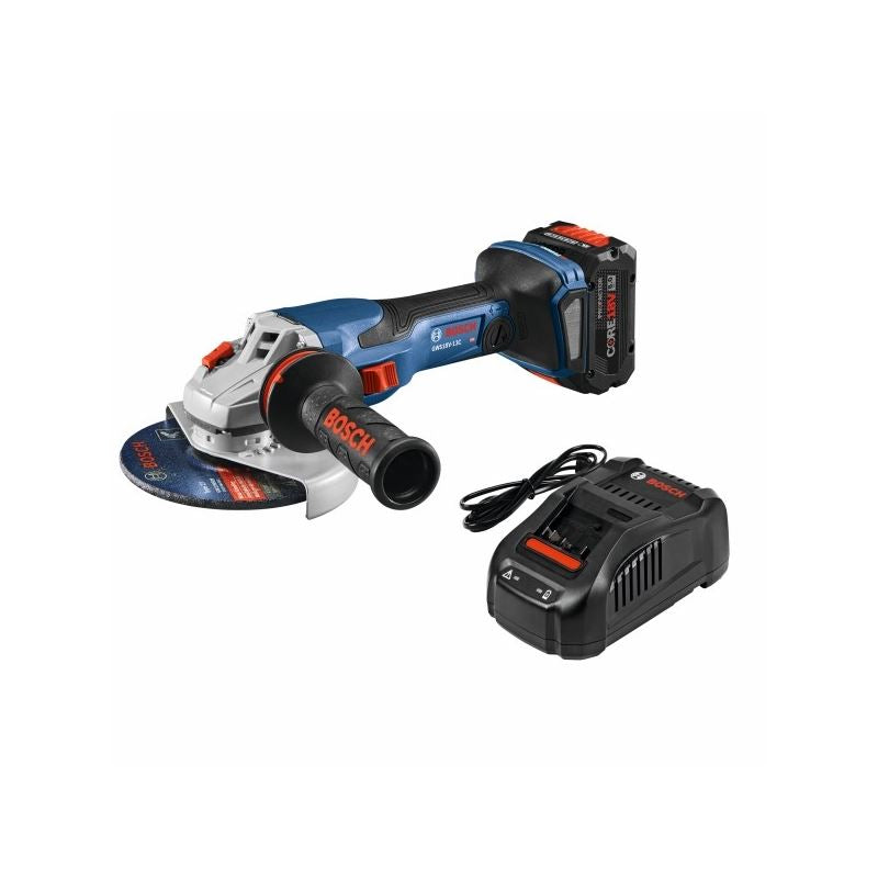 Bosch GWS18V-13CB14 18v 5 â€“ 6 In. Angle Grinder Kit with (1) CORE18V 8.0 Ah PROFACTOR Performance Battery