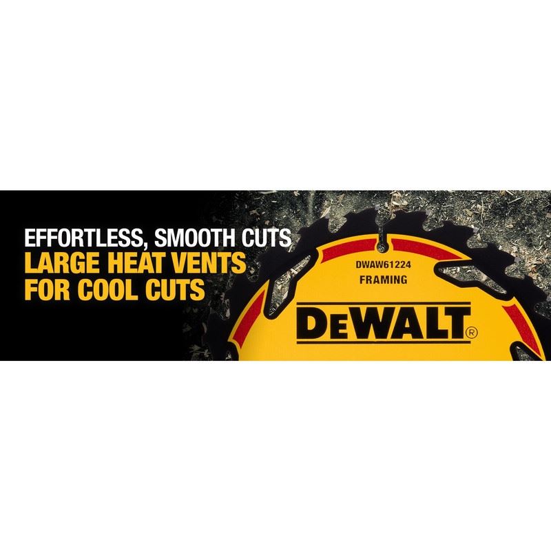 DEWALT DWAW61224  6-1/2in 24T ELITE SERIES Circular Saw Blade