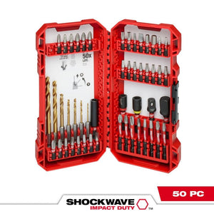 Milwaukee 48-32-4013 SHOCKWAVE Impact Duty Drill & Drive Set- 50PC