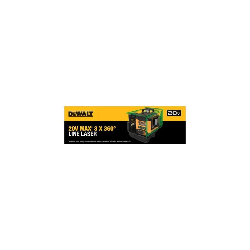 DEWALT DCLE34031B 20V 3x360 Line Laser (Tool Only)