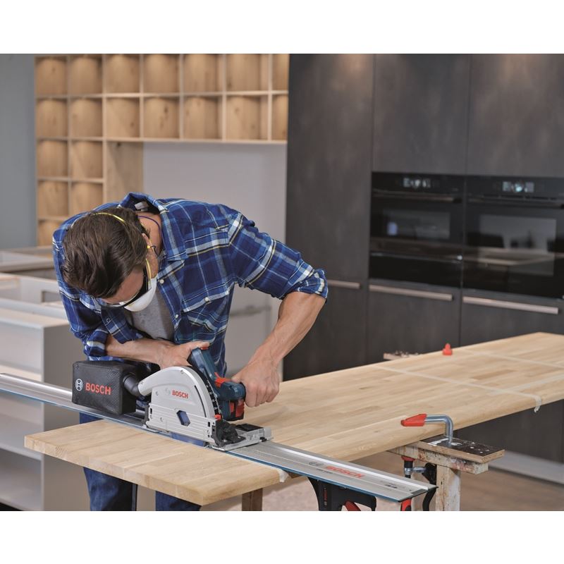 Bosch GKT18V-20GCL PROFACTOR 18V Connected-Ready 5-1/2 In. Track Saw with Plunge Action (Bare Tool)