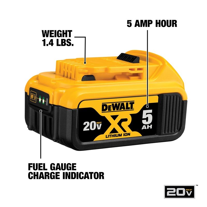 DEWALT DCB205 20V MAX XR 5AH BATTERY