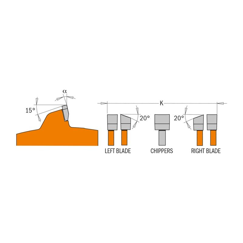 CMT 230.012.08 8 in Dado PRO Set - 12T