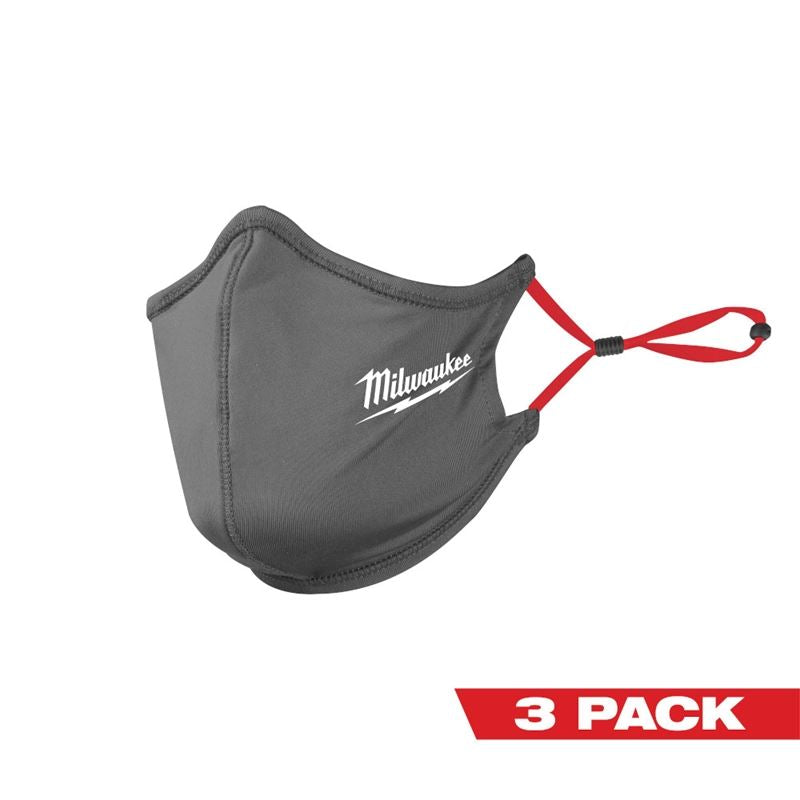 Milwaukee 48-73-4231 3PK GREY 2 LAYER FACE MASK