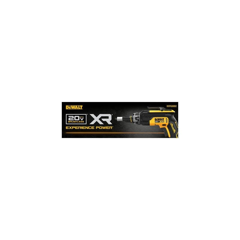 DEWALT DCF630D2 20V MAX XR Brushless Drywall Screwgun Kit (2.0Ah)