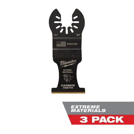 Milwaukee 49-25-1523 OPEN-LOK 1-3/8 in Titanium Enhanced Carbide Teeth Multi-Material Blade 3 Pk